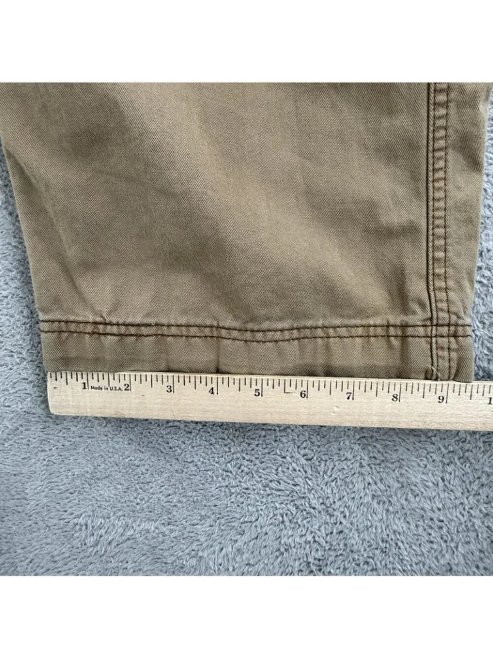 Vintage 701 Levis Cargo Pants Mens 34x34 Beige Loose Straight Relaxed Workwear